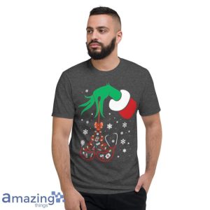 Hand Grinch Holding Tree Nurse Christmas Shirt Product Photo 6