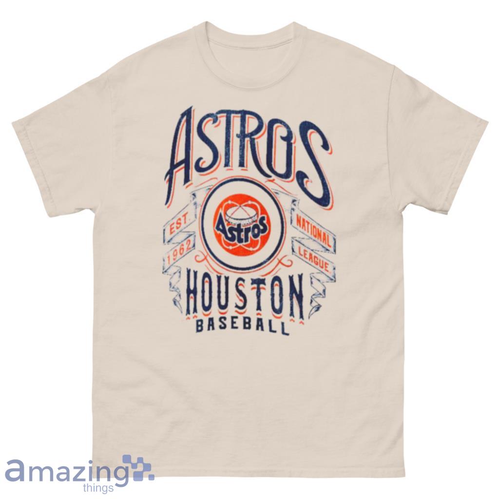 Houston Astros Rucker Collection Distressed Rock T Shirt image Houston Astros Rucker Collection Distressed Rock T Shirt Product Photo 1