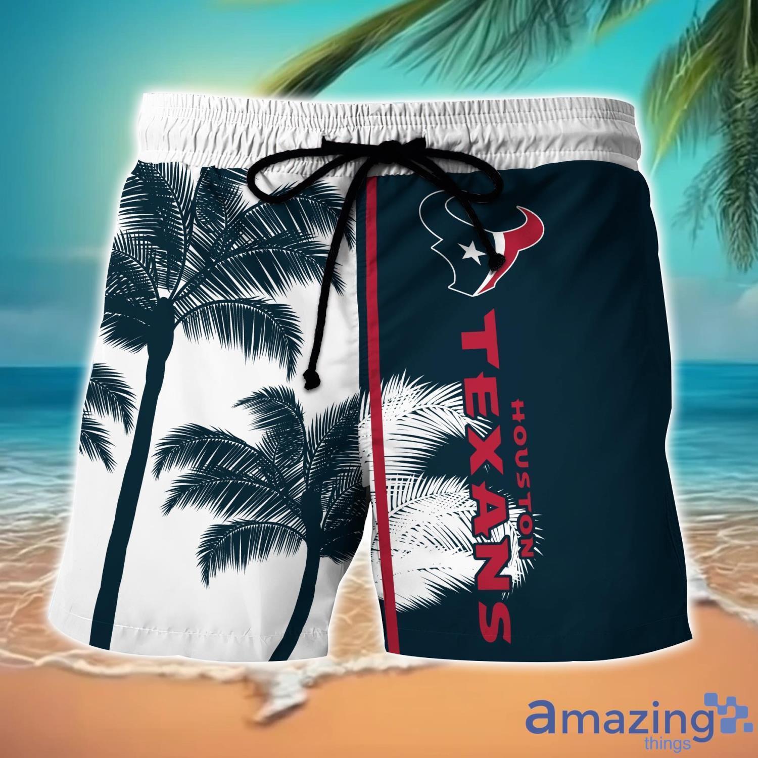 Houston Texans Hawaiian Shirt And Shorts Set Custom Name Summer Vacation Shirt NFL Fans image Houston Texans Hawaiian Shirt And Shorts Set Custom Name Summer Vacation Shirt NFL Fans Product Photo 2