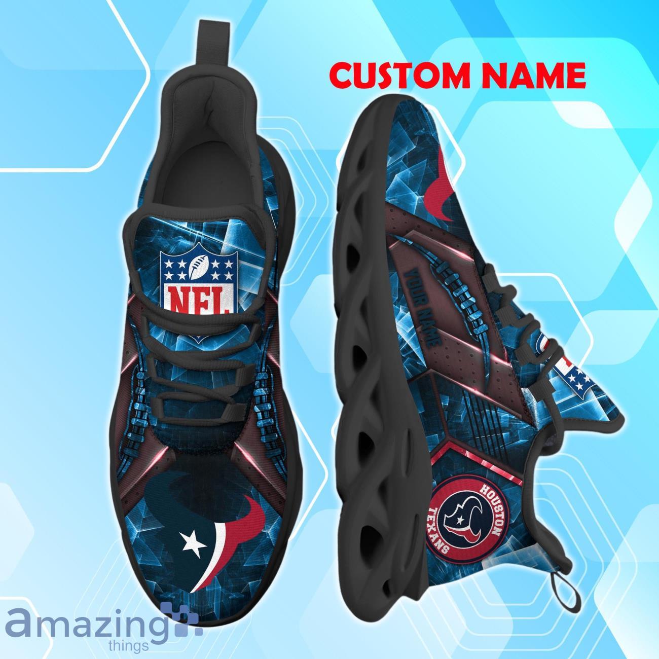 Houston Texans Max Soul Shoes Personalized Name A Great Gift For Fans image Houston Texans Max Soul Shoes Personalized Name A Great Gift For Fans Product Photo 1