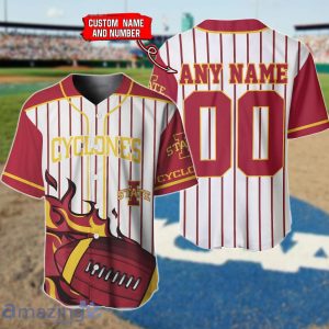Iowa State Cyclones Custom Name And Number Baseball Jersey Shirt NCAA Fans Gift Product Photo 1