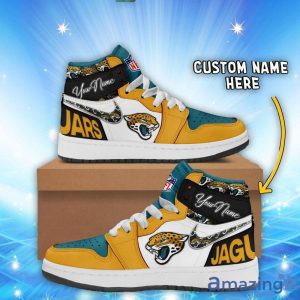 Jacksonville Jaguars Air Jordan Hightop Shoes Custom Name For Fans Limited Shoes Product Photo 1