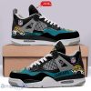 Jacksonville Jaguars Personalized Name Air Jordan 4 Sneakers Men Women Sneakers Custom Name