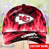 Kansas City Chiefs NFL Fire Pattern 3D Cap Custom Name Special Gift For Fans