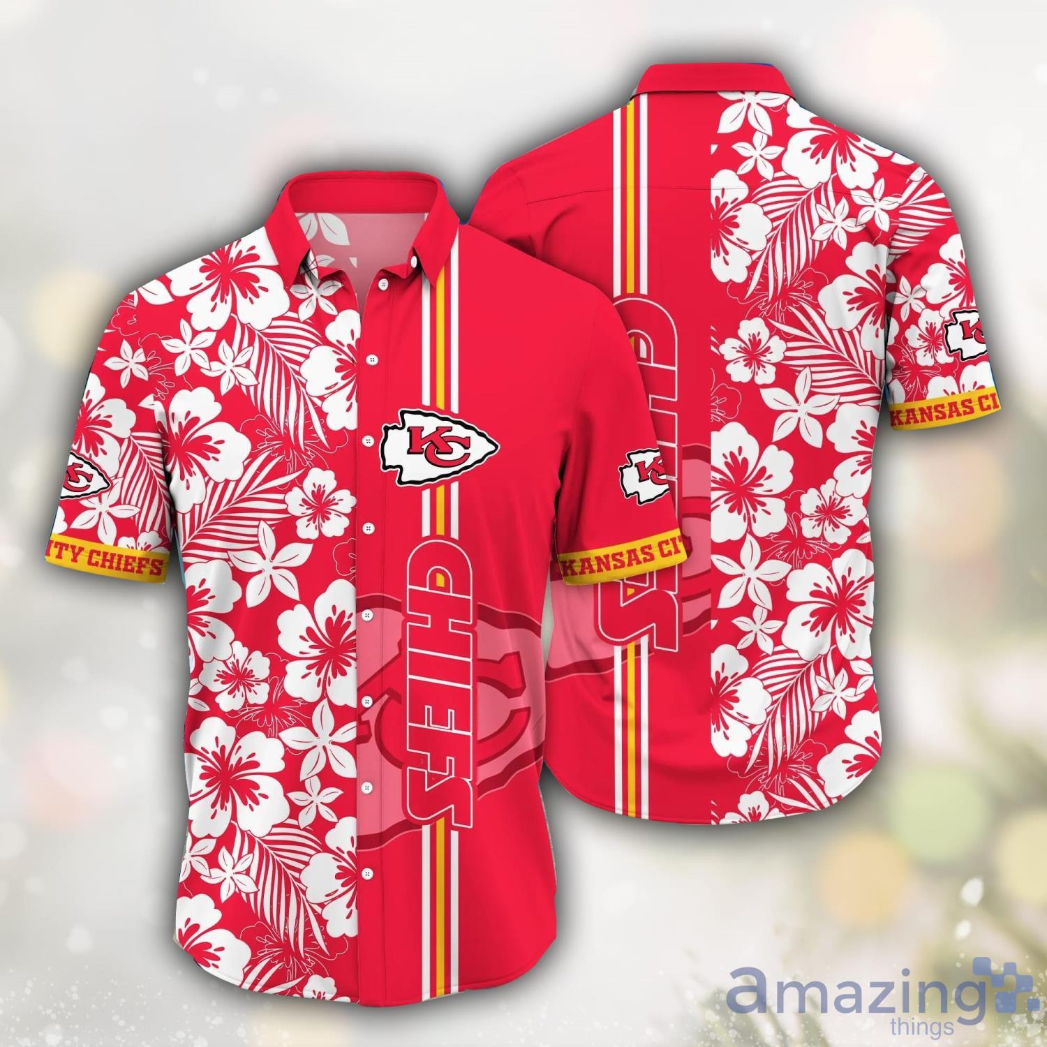 Kansas City Chiefs NFL Flower Hawaii Shirt Summer Gift Men And Wwomen Shirts image Kansas City Chiefs NFL Flower Hawaii Shirt Summer Gift Men And Wwomen Shirts Product Photo 1