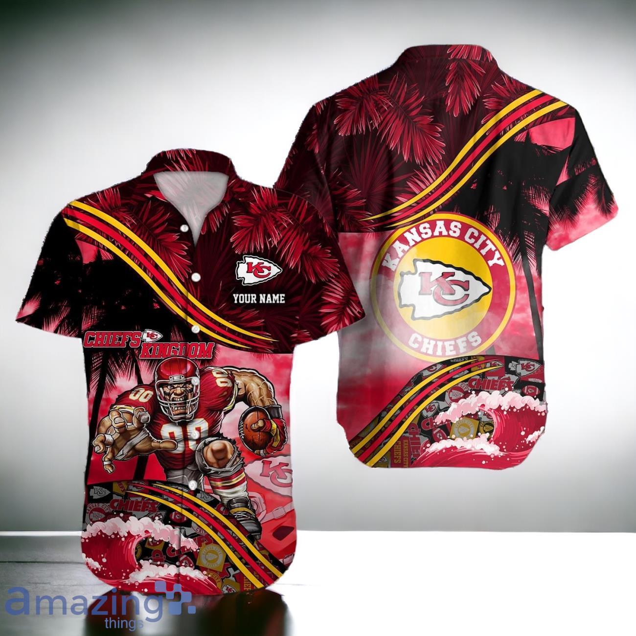 Kansas City Chiefs NFL Hawaiian Shirt Custom Name Best Gift Ideas image Kansas City Chiefs NFL Hawaiian Shirt Custom Name Best Gift Ideas Product Photo 1