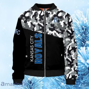 Kansas City Royals MLB Camouflage Blue Bomber Jacket Gift For Fans Product Photo 1