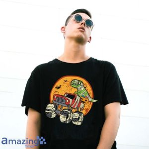 Kids Mummy T Rex Monster Truck Dino Toddler Boys Halloween Kids T Shirt image Kids Mummy T Rex Monster Truck Dino Toddler Boys Halloween Kids T Shirt Product Photo 3