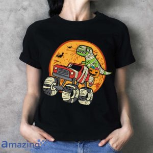 Kids Mummy T Rex Monster Truck Dino Toddler Boys Halloween Kids T Shirt image Kids Mummy T Rex Monster Truck Dino Toddler Boys Halloween Kids T Shirt Product Photo 4