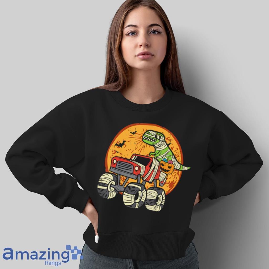 Kids Mummy T Rex Monster Truck Dino Toddler Boys Halloween Kids T Shirt image Kids Mummy T Rex Monster Truck Dino Toddler Boys Halloween Kids T Shirt Product Photo 8