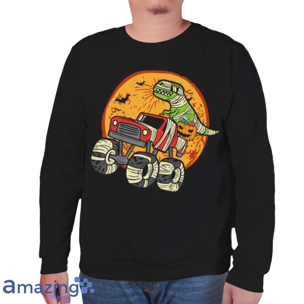 Kids Mummy T Rex Monster Truck Dino Toddler Boys Halloween Kids T Shirt image Kids Mummy T Rex Monster Truck Dino Toddler Boys Halloween Kids T Shirt Product Photo 10