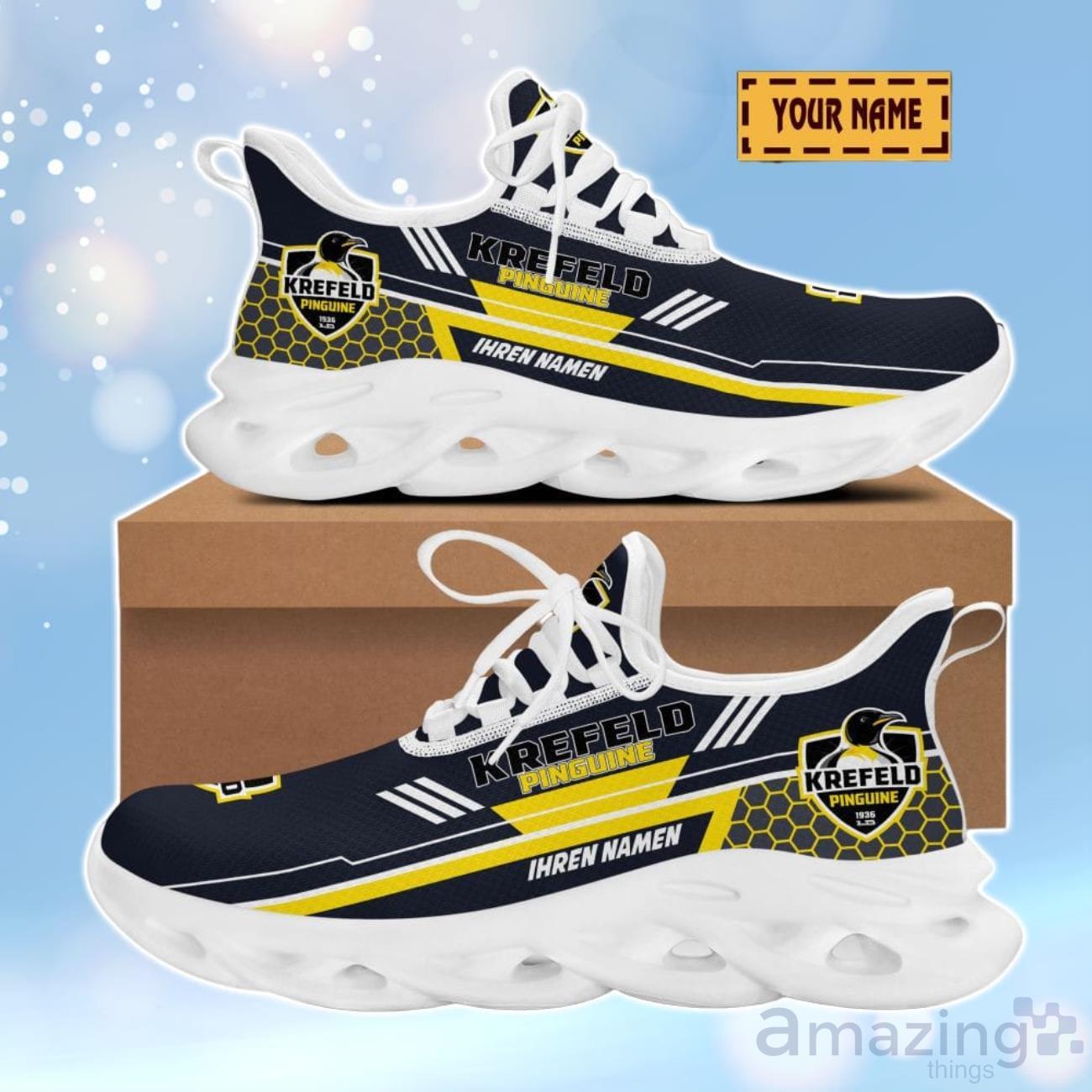 Krefeld Pinguine 3D Design Max Soul Shoes Custom Name For Real Fans image Krefeld Pinguine 3D Design Max Soul Shoes Custom Name For Real Fans Product Photo 2