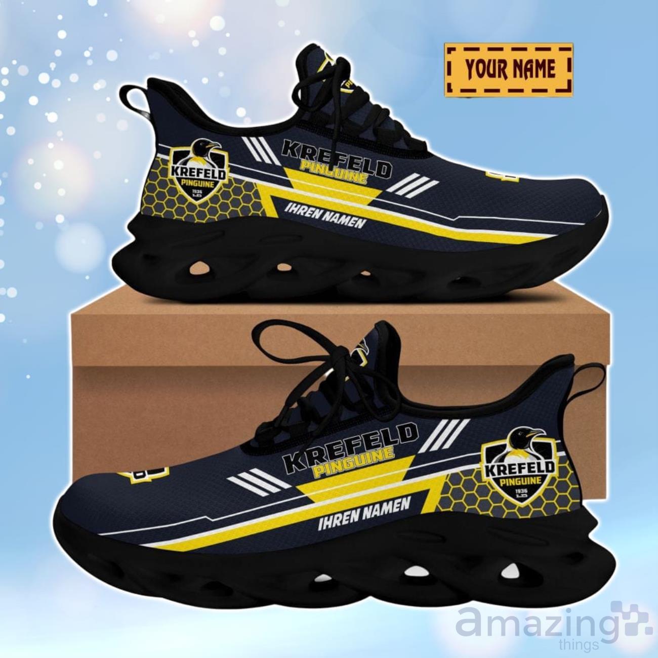 Krefeld Pinguine 3D Design Max Soul Shoes Custom Name For Real Fans image Krefeld Pinguine 3D Design Max Soul Shoes Custom Name For Real Fans Product Photo 1