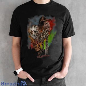 Kru.Eger Voo.Rhees Mashup Mask Halloween Horror Characters T Shirt image Kru.Eger Voo.Rhees Mashup Mask Halloween Horror Characters T Shirt Product Photo 2