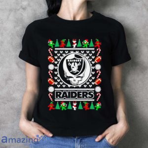 Las Vegas Raiders Grateful Dead Ugly Christmas Shirt Product Photo 4