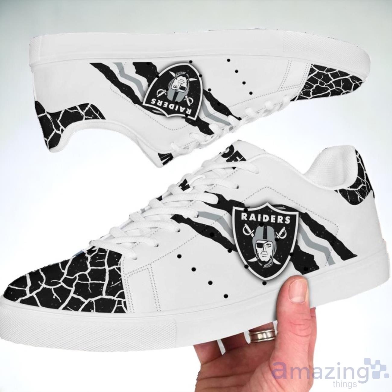 Las Vegas Raiders Skate Shoes For All Fans image Las Vegas Raiders Skate Shoes For All Fans Product Photo 1