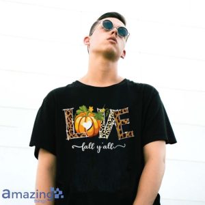 Leopard Love Fall Yall Zucchini Love For Halloween T Shirt Product Photo 3
