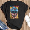 Lets Go Brandon Chant Sarcastic Halloween Vintage Us Flag T Shirt