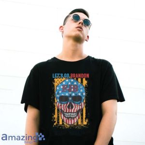 Lets Go Brandon Chant Sarcastic Halloween Vintage Us Flag T Shirt Product Photo 3