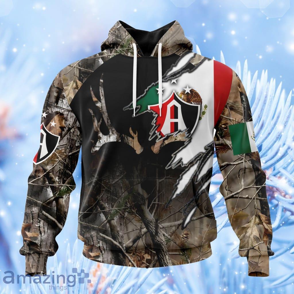 Liga Mx Atlas F.C Special Camo Hunting Hoodie 3D All Over Print image Liga Mx Atlas F.C Special Camo Hunting Hoodie 3D All Over Print Product Photo 1