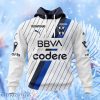 Liga Mx C.F. Monterrey Away Kits Hoodie 3D All Over Print