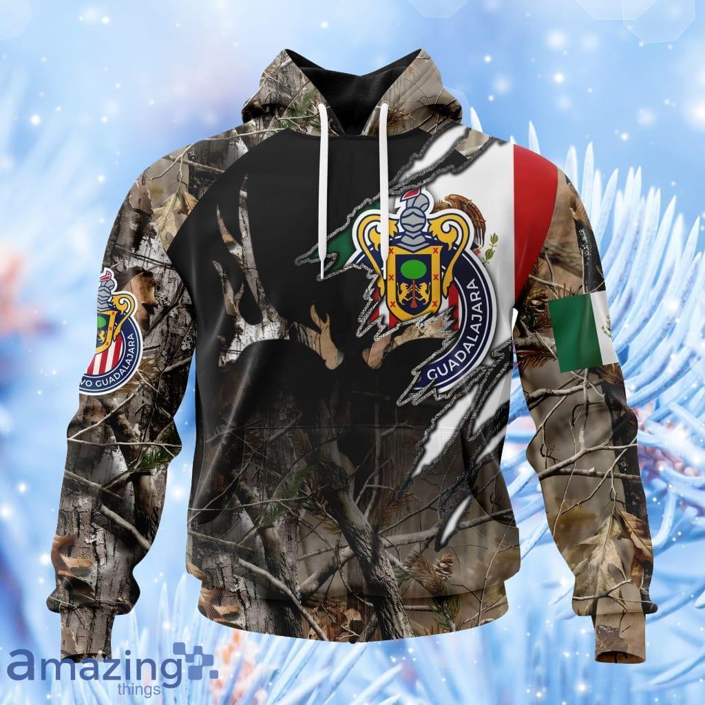 Liga Mx Chivas Guadalajara Special Camo Hunting Hoodie 3D All Over Print image Liga Mx Chivas Guadalajara Special Camo Hunting Hoodie 3D All Over Print Product Photo 1