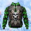 Liga Mx Fc Juarez Aztec Skull Design Hoodie 3D All Over Print