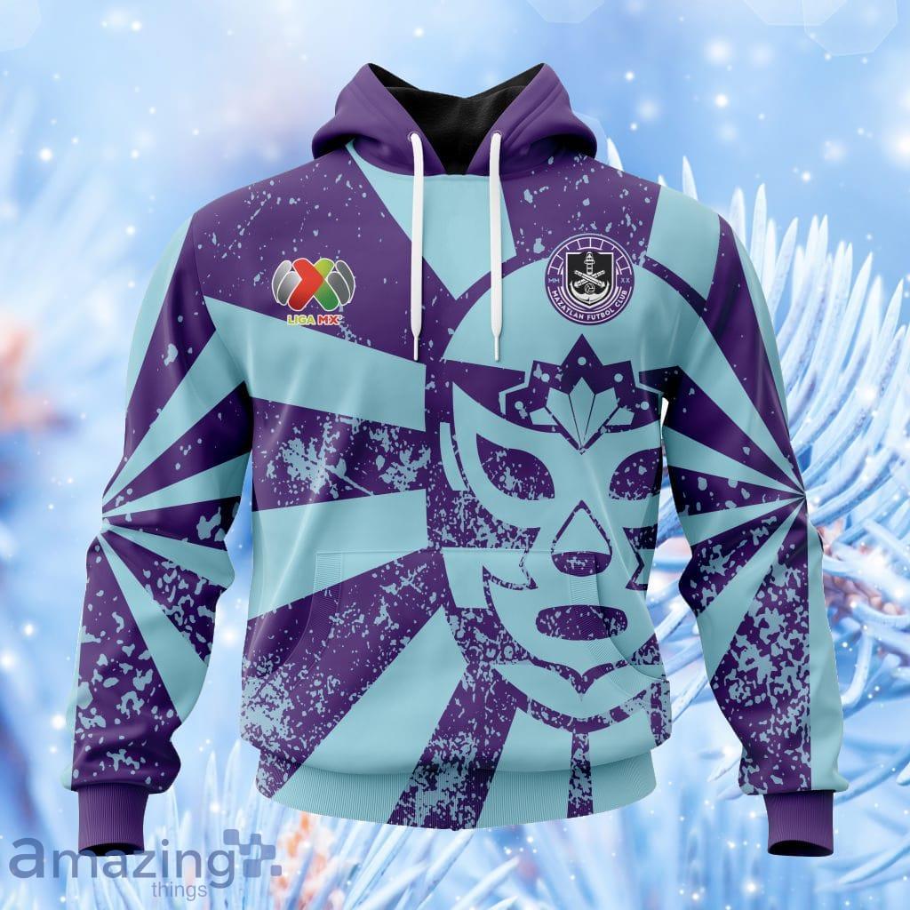 Liga Mx Mazatlan F.C Lucha Libre Design Hoodie 3D All Over Print image Liga Mx Mazatlan F.C Lucha Libre Design Hoodie 3D All Over Print Product Photo 1