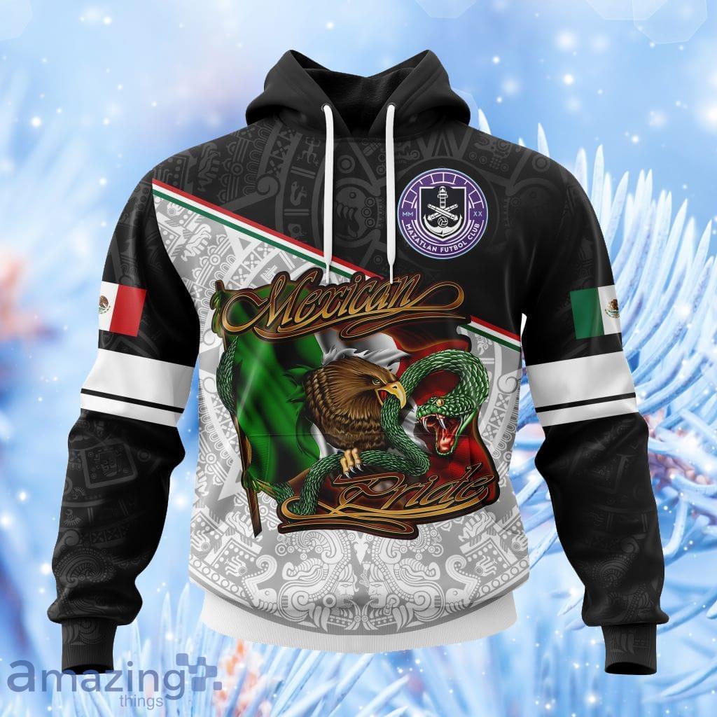 Liga Mx Mazatlan F.C Mexican Pride Hoodie 3D All Over Print image Liga Mx Mazatlan F.C Mexican Pride Hoodie 3D All Over Print Product Photo 1