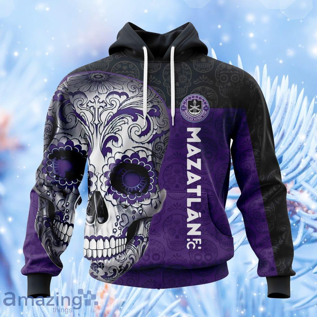 Liga Mx Mazatlan F.C Sugar Skull Hot Trend Hoodie 3D All Over Print image Liga Mx Mazatlan F.C Sugar Skull Hot Trend Hoodie 3D All Over Print Product Photo 1