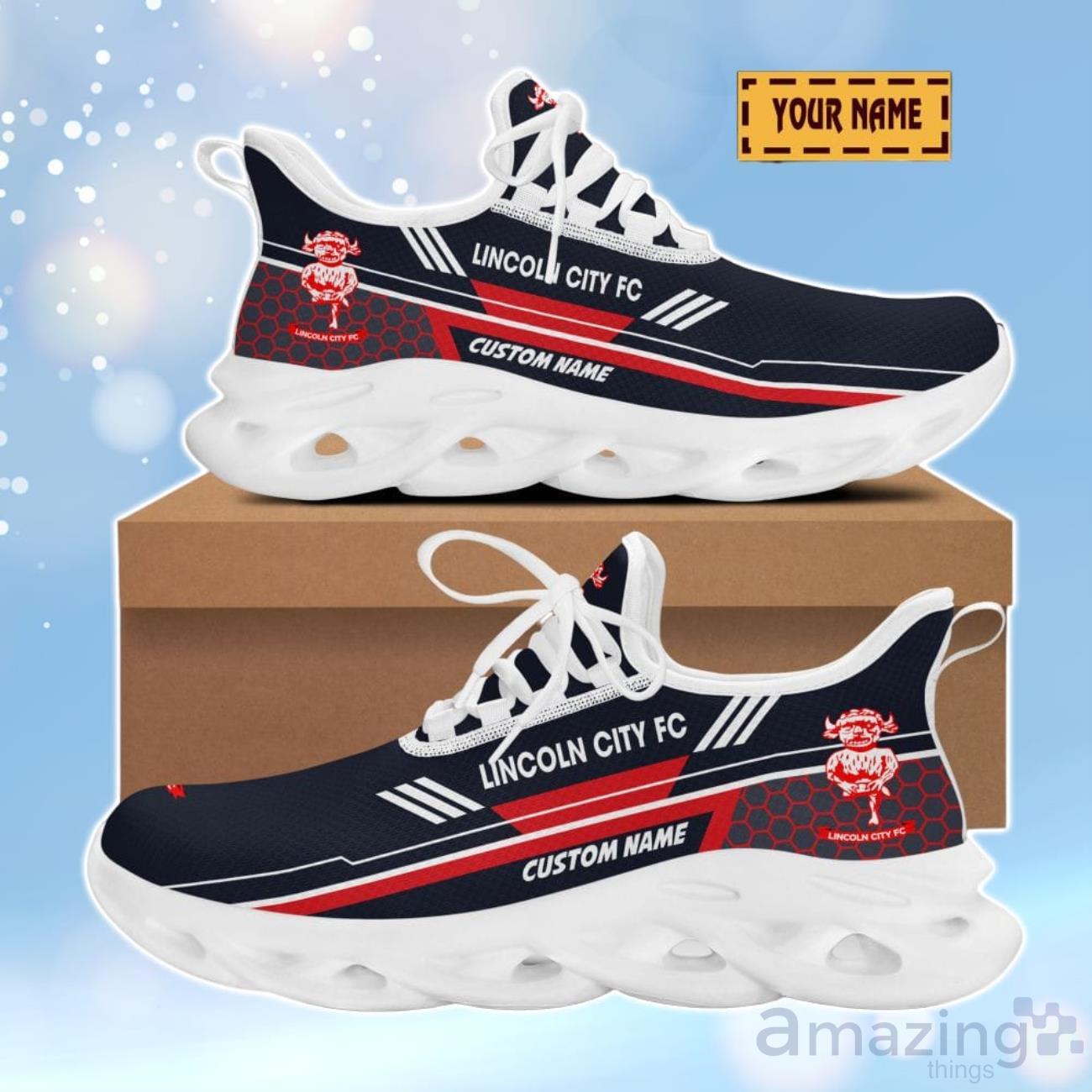 Lincoln City F.C 3D Design Max Soul Shoes Custom Name For Real Fans image Lincoln City F.C 3D Design Max Soul Shoes Custom Name For Real Fans Product Photo 2
