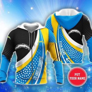 Los Angeles Chargers 3D Hoodie All Over Printed Personalized Name Unisex Men Women Hoodie Sport Fans Product Photo 1