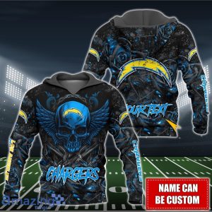 Los Angeles Chargers NFL 3D Shirt Hoodie Custom Name For Fans image Los Angeles Chargers NFL 3D Shirt Hoodie Custom Name For Fans Product Photo 2