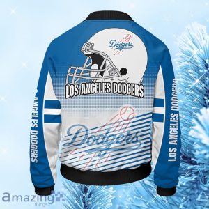 Los Angeles Dodgers Blue Bomber Jacket Gift For Fans Product Photo 2