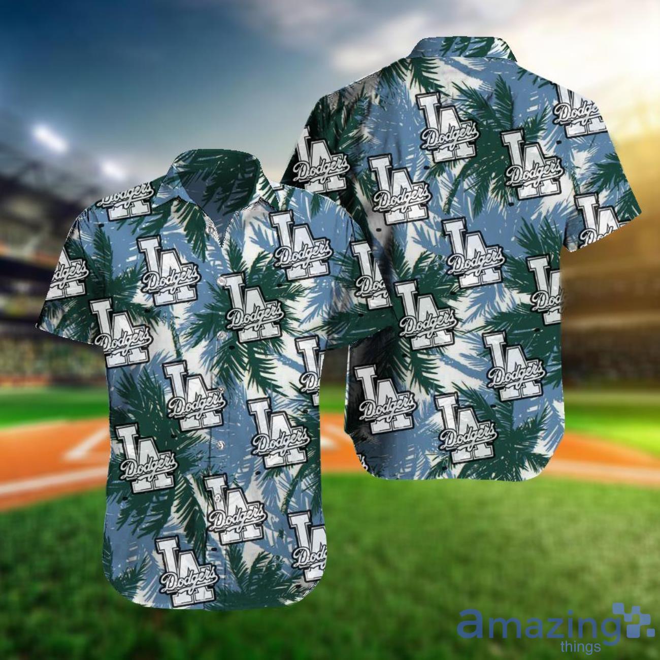 Los Angeles Dodgers Print Aloha Beach Gift 3D Hawaiian Holiday Shirt Nice Gift image Los Angeles Dodgers Print Aloha Beach Gift 3D Hawaiian Holiday Shirt Nice Gift Product Photo 1