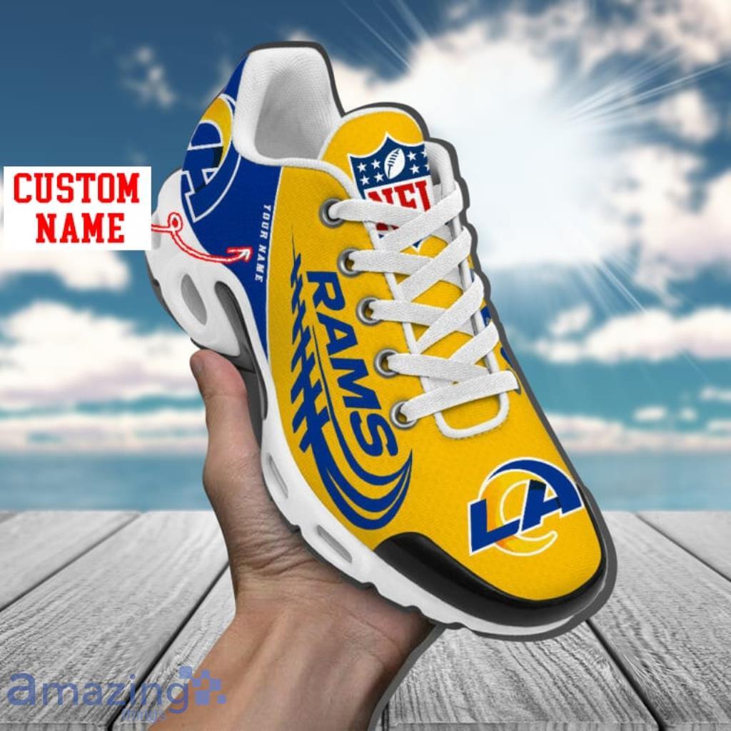 Los Angeles Rams Custom Name Air Cushion Sports Shoes Upgrade Your New Style image Los Angeles Rams Custom Name Air Cushion Sports Shoes Upgrade Your New Style Product Photo 1