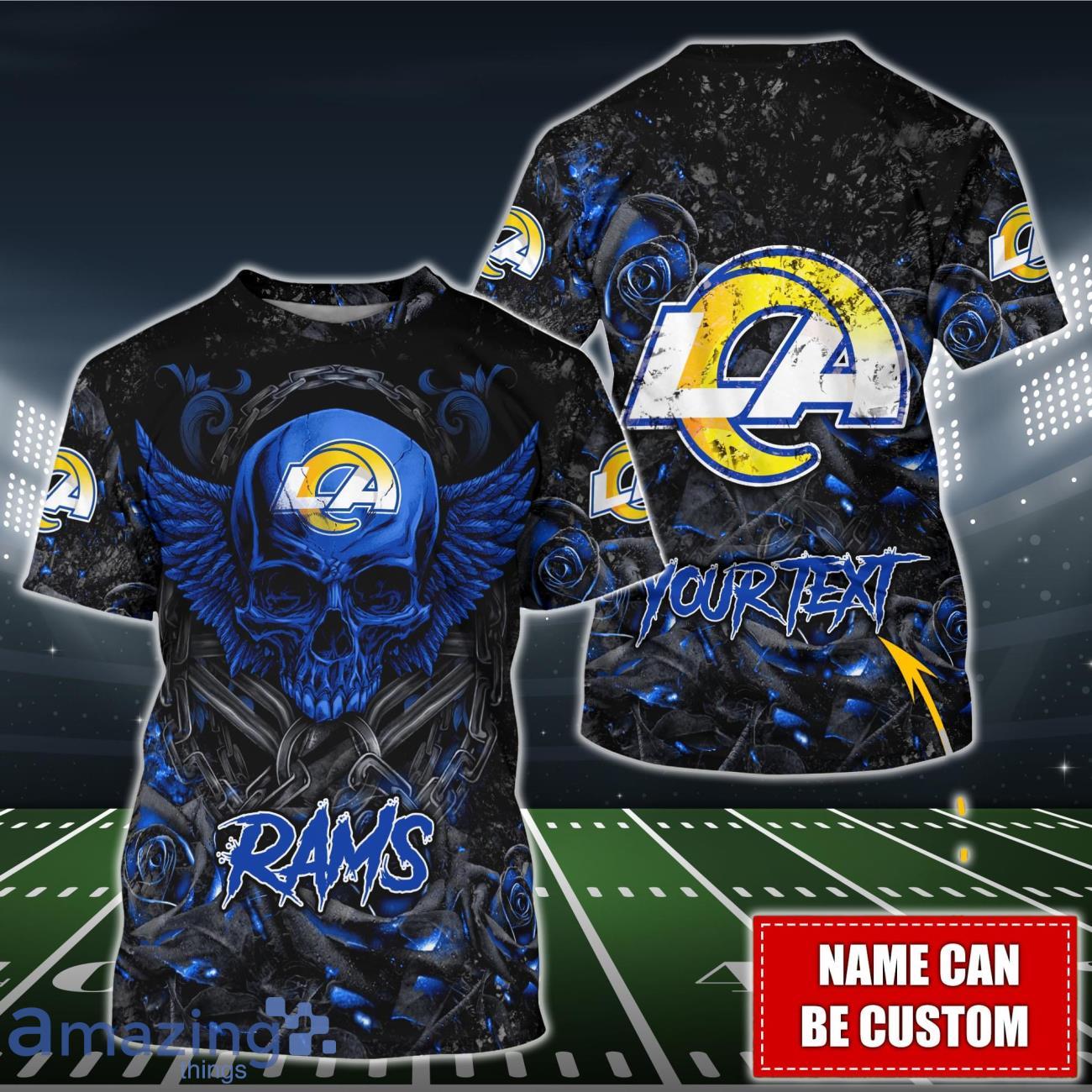 Los Angeles Rams NFL 3D Shirt Hoodie Custom Name For Fans image Los Angeles Rams NFL 3D Shirt Hoodie Custom Name For Fans Product Photo 3