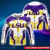 LSU Tigers 3D Hoodie All Over Printed Personalized Name Unisex Men Women Hoodie Sport Fans