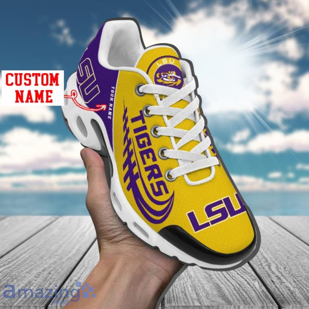 Lsu Tigers Custom Name Air Cushion Sports Shoes Upgrade Your New Style image Lsu Tigers Custom Name Air Cushion Sports Shoes Upgrade Your New Style Product Photo 1