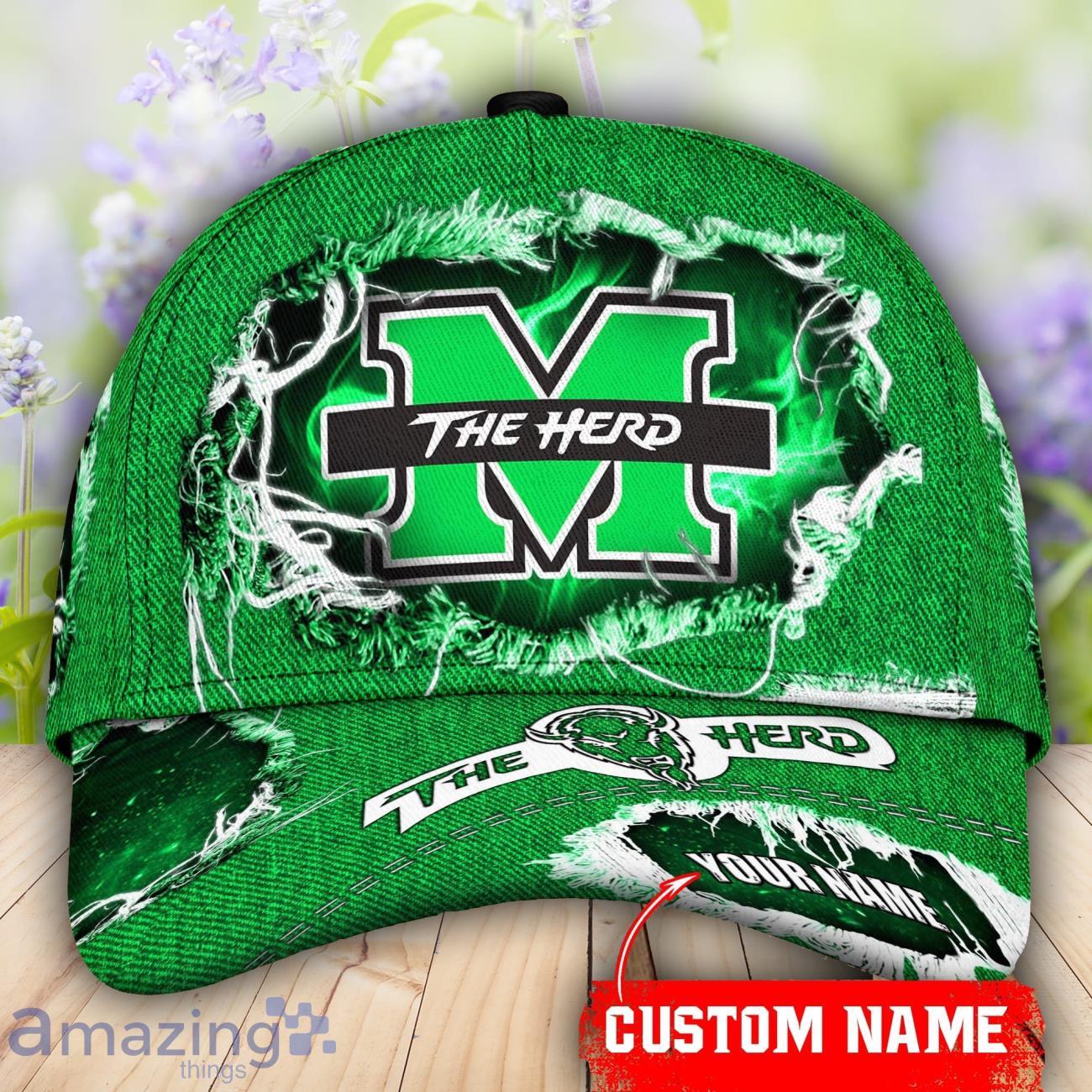 Marshall Thundering Herd NCAA3 CAP 3D Printed Custom Name For Fans image Marshall Thundering Herd NCAA3 CAP 3D Printed Custom Name For Fans Product Photo 1