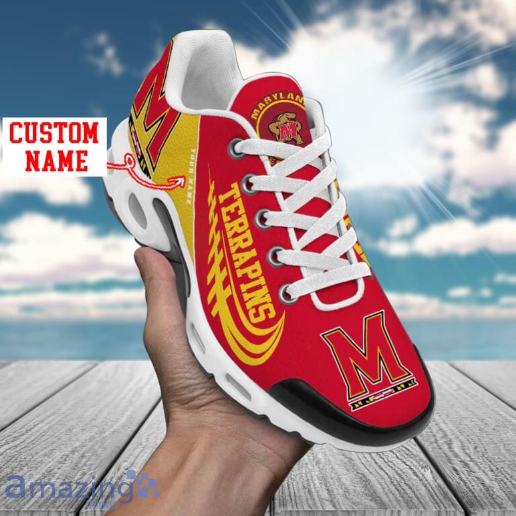 Maryland Terrapins Custom Name Air Cushion Sports Shoes Upgrade Your New Style image Maryland Terrapins Custom Name Air Cushion Sports Shoes Upgrade Your New Style Product Photo 1