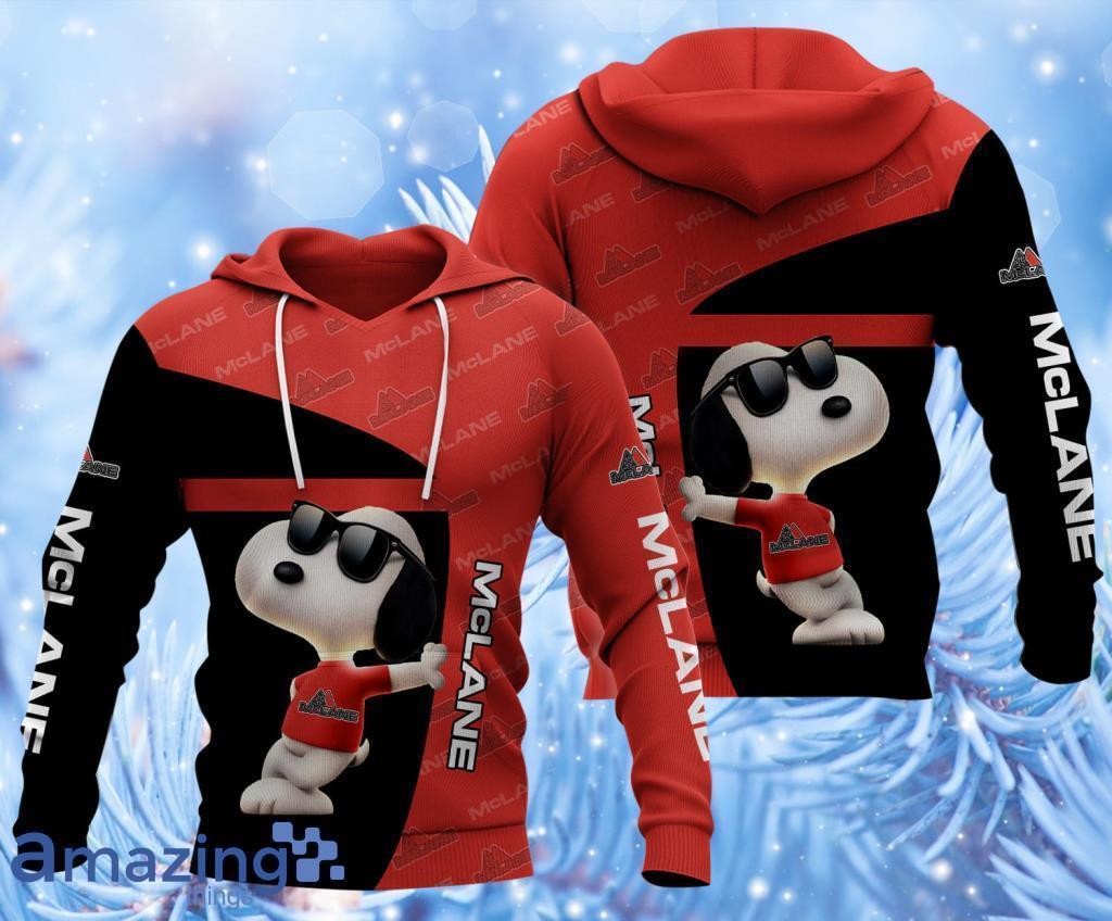 Mclane Logo Cute Snoopy 3D Hoodie All Over Print Gift For Men And Women image Mclane Logo Cute Snoopy 3D Hoodie All Over Print Gift For Men And Women Product Photo 1