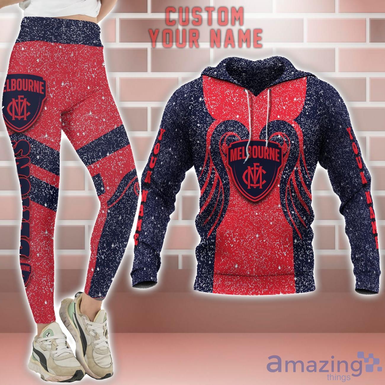 Melbourne Football Club Personalized Name 3D Hoodie And Leggings Set For Women image Melbourne Football Club Personalized Name 3D Hoodie And Leggings Set For Women Product Photo 1