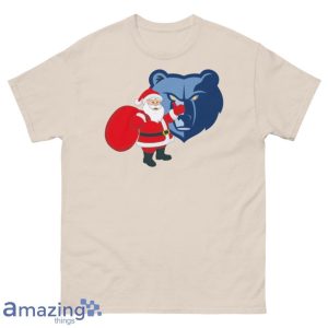 Memphis Grizzlies Santa Claus Logo Christmas T Shirt Product Photo 1