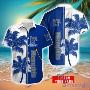 Memphis Tigers Hawaiian Shirt And Shorts Set Custom Name Summer Vacation Shirt NCAA1 Fans Product Photo 1