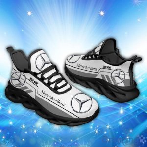 Mercedes Benz White Max Soul Shoes Custom Name Sneakers Car Lovers Gift image Mercedes-Benz White Max Soul Shoes Custom Name Sneakers Car Lovers Gift Product Photo 2