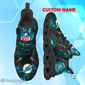 Miami Dolphins Max Soul Shoes Personalized Name A Great Gift For Fans Product Photo 2