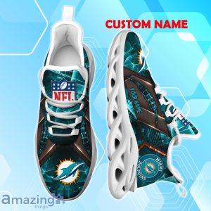 Miami Dolphins Max Soul Shoes Personalized Name A Great Gift For Fans Product Photo 1