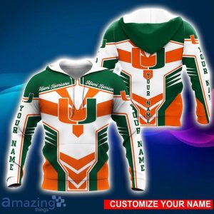 Miami Hurricanes 3D Hoodie All Over Printed Personalized Name Special Design For Fans Product Photo 2