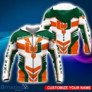 Miami Hurricanes 3D Hoodie All Over Printed Personalized Name Special Design For Fans Product Photo 1